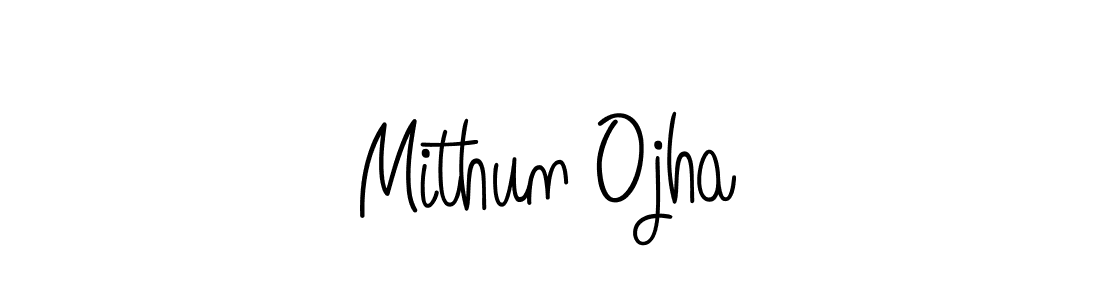 Also we have Mithun Ojha name is the best signature style. Create professional handwritten signature collection using Angelique-Rose-font-FFP autograph style. Mithun Ojha signature style 5 images and pictures png