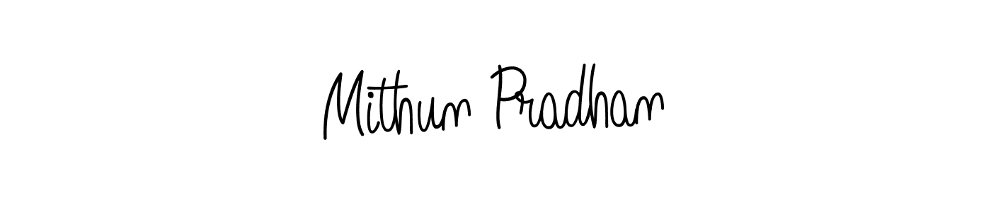 You should practise on your own different ways (Angelique-Rose-font-FFP) to write your name (Mithun Pradhan) in signature. don't let someone else do it for you. Mithun Pradhan signature style 5 images and pictures png