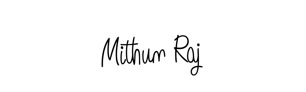 How to make Mithun Raj name signature. Use Angelique-Rose-font-FFP style for creating short signs online. This is the latest handwritten sign. Mithun Raj signature style 5 images and pictures png