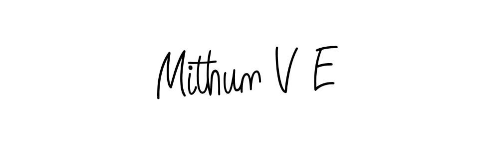 Angelique-Rose-font-FFP is a professional signature style that is perfect for those who want to add a touch of class to their signature. It is also a great choice for those who want to make their signature more unique. Get Mithun V E name to fancy signature for free. Mithun V E signature style 5 images and pictures png