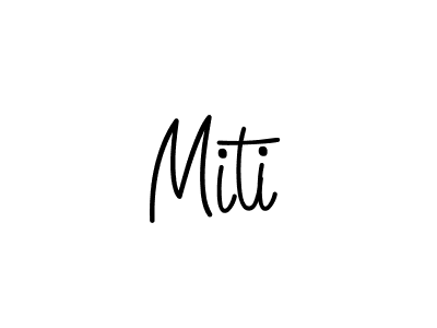 Make a beautiful signature design for name Miti. With this signature (Angelique-Rose-font-FFP) style, you can create a handwritten signature for free. Miti signature style 5 images and pictures png