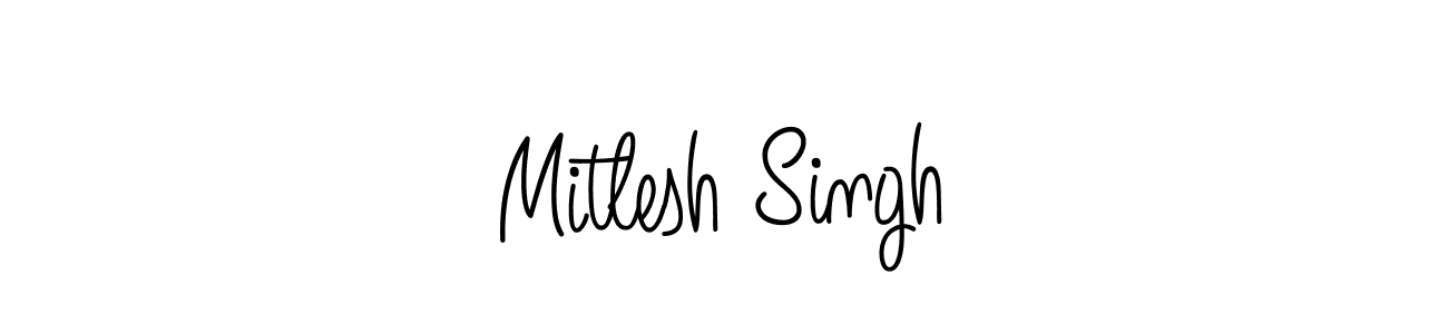Create a beautiful signature design for name Mitlesh Singh. With this signature (Angelique-Rose-font-FFP) fonts, you can make a handwritten signature for free. Mitlesh Singh signature style 5 images and pictures png