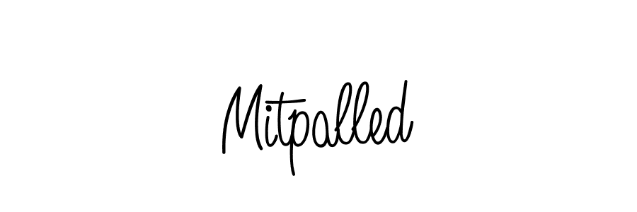 Use a signature maker to create a handwritten signature online. With this signature software, you can design (Angelique-Rose-font-FFP) your own signature for name Mitpalled. Mitpalled signature style 5 images and pictures png