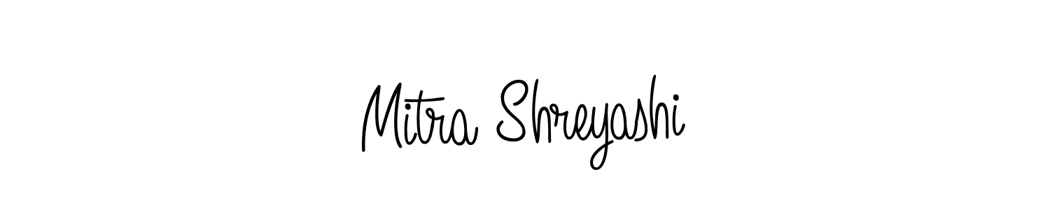 Once you've used our free online signature maker to create your best signature Angelique-Rose-font-FFP style, it's time to enjoy all of the benefits that Mitra Shreyashi name signing documents. Mitra Shreyashi signature style 5 images and pictures png