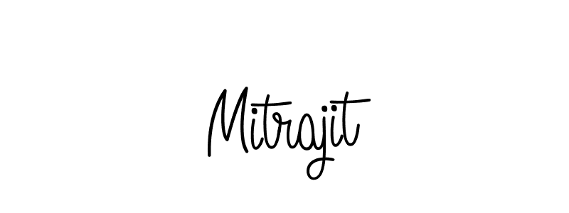How to make Mitrajit name signature. Use Angelique-Rose-font-FFP style for creating short signs online. This is the latest handwritten sign. Mitrajit signature style 5 images and pictures png