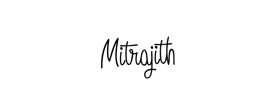 Mitrajith stylish signature style. Best Handwritten Sign (Angelique-Rose-font-FFP) for my name. Handwritten Signature Collection Ideas for my name Mitrajith. Mitrajith signature style 5 images and pictures png