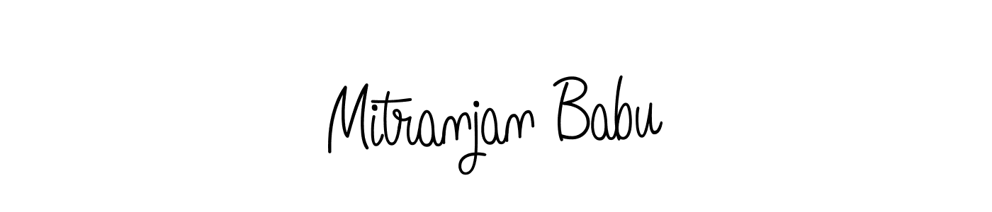 Use a signature maker to create a handwritten signature online. With this signature software, you can design (Angelique-Rose-font-FFP) your own signature for name Mitranjan Babu. Mitranjan Babu signature style 5 images and pictures png
