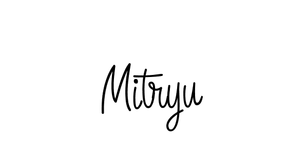 How to make Mitryu signature? Angelique-Rose-font-FFP is a professional autograph style. Create handwritten signature for Mitryu name. Mitryu signature style 5 images and pictures png