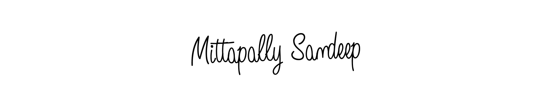 Design your own signature with our free online signature maker. With this signature software, you can create a handwritten (Angelique-Rose-font-FFP) signature for name Mittapally Sandeep. Mittapally Sandeep signature style 5 images and pictures png
