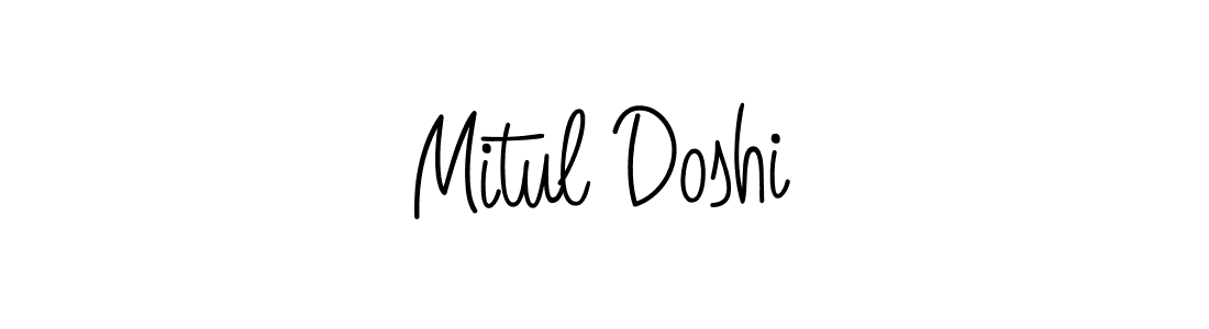 How to make Mitul Doshi signature? Angelique-Rose-font-FFP is a professional autograph style. Create handwritten signature for Mitul Doshi name. Mitul Doshi signature style 5 images and pictures png