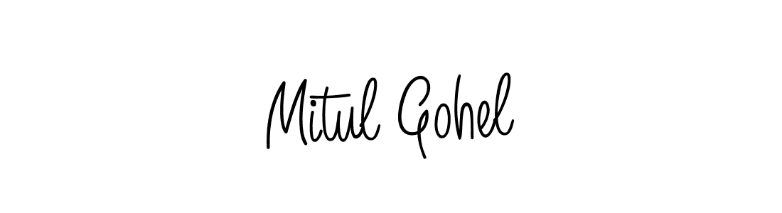 Create a beautiful signature design for name Mitul Gohel. With this signature (Angelique-Rose-font-FFP) fonts, you can make a handwritten signature for free. Mitul Gohel signature style 5 images and pictures png
