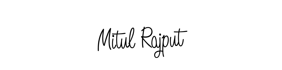 How to make Mitul Rajput signature? Angelique-Rose-font-FFP is a professional autograph style. Create handwritten signature for Mitul Rajput name. Mitul Rajput signature style 5 images and pictures png