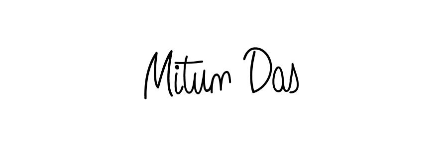 Make a beautiful signature design for name Mitun Das. With this signature (Angelique-Rose-font-FFP) style, you can create a handwritten signature for free. Mitun Das signature style 5 images and pictures png