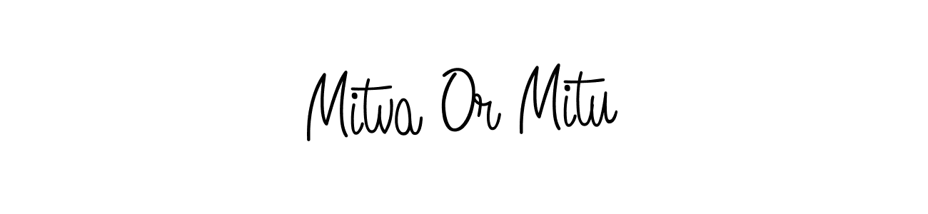 How to Draw Mitva Or Mitu signature style? Angelique-Rose-font-FFP is a latest design signature styles for name Mitva Or Mitu. Mitva Or Mitu signature style 5 images and pictures png