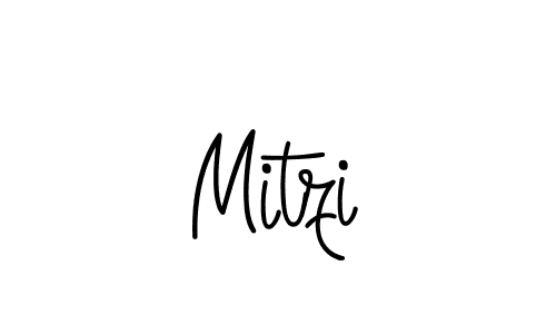 How to make Mitzi name signature. Use Angelique-Rose-font-FFP style for creating short signs online. This is the latest handwritten sign. Mitzi signature style 5 images and pictures png