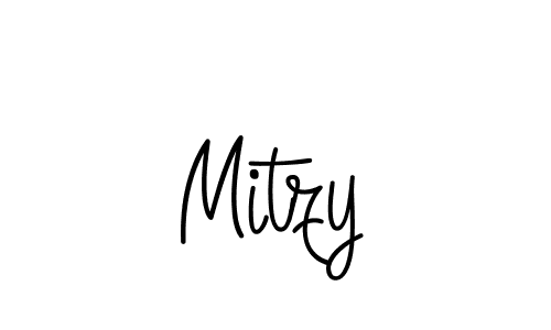How to make Mitzy name signature. Use Angelique-Rose-font-FFP style for creating short signs online. This is the latest handwritten sign. Mitzy signature style 5 images and pictures png