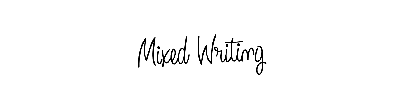 Use a signature maker to create a handwritten signature online. With this signature software, you can design (Angelique-Rose-font-FFP) your own signature for name Mixed Writing. Mixed Writing signature style 5 images and pictures png