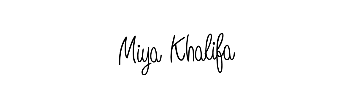 This is the best signature style for the Miya Khalifa name. Also you like these signature font (Angelique-Rose-font-FFP). Mix name signature. Miya Khalifa signature style 5 images and pictures png