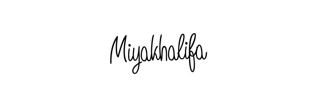 Make a beautiful signature design for name Miyakhalifa. With this signature (Angelique-Rose-font-FFP) style, you can create a handwritten signature for free. Miyakhalifa signature style 5 images and pictures png