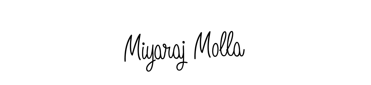 Use a signature maker to create a handwritten signature online. With this signature software, you can design (Angelique-Rose-font-FFP) your own signature for name Miyaraj Molla. Miyaraj Molla signature style 5 images and pictures png