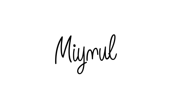 Check out images of Autograph of Miynul name. Actor Miynul Signature Style. Angelique-Rose-font-FFP is a professional sign style online. Miynul signature style 5 images and pictures png