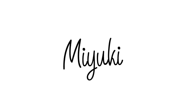 Use a signature maker to create a handwritten signature online. With this signature software, you can design (Angelique-Rose-font-FFP) your own signature for name Miyuki. Miyuki signature style 5 images and pictures png