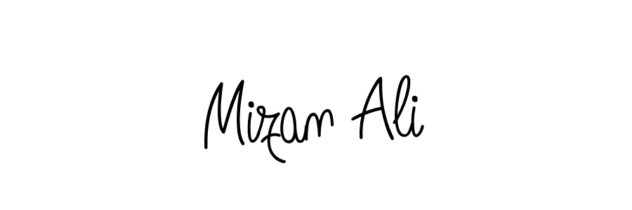 How to make Mizan Ali name signature. Use Angelique-Rose-font-FFP style for creating short signs online. This is the latest handwritten sign. Mizan Ali signature style 5 images and pictures png
