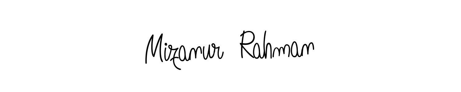 How to make Mizanur  Rahman name signature. Use Angelique-Rose-font-FFP style for creating short signs online. This is the latest handwritten sign. Mizanur  Rahman signature style 5 images and pictures png
