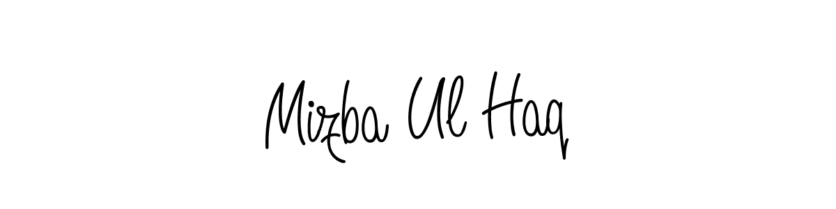 Also we have Mizba Ul Haq name is the best signature style. Create professional handwritten signature collection using Angelique-Rose-font-FFP autograph style. Mizba Ul Haq signature style 5 images and pictures png