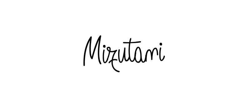 Design your own signature with our free online signature maker. With this signature software, you can create a handwritten (Angelique-Rose-font-FFP) signature for name Mizutani. Mizutani signature style 5 images and pictures png