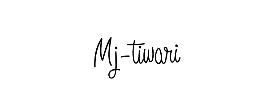 Use a signature maker to create a handwritten signature online. With this signature software, you can design (Angelique-Rose-font-FFP) your own signature for name Mj-tiwari. Mj-tiwari signature style 5 images and pictures png