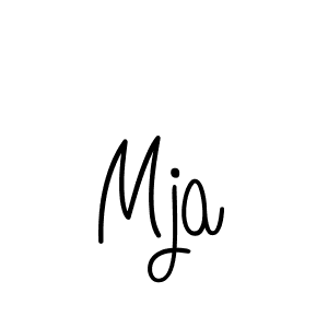 Design your own signature with our free online signature maker. With this signature software, you can create a handwritten (Angelique-Rose-font-FFP) signature for name Mja. Mja signature style 5 images and pictures png