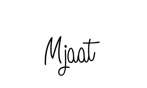 You should practise on your own different ways (Angelique-Rose-font-FFP) to write your name (Mjaat) in signature. don't let someone else do it for you. Mjaat signature style 5 images and pictures png