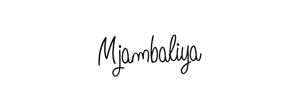 Also we have Mjambaliya name is the best signature style. Create professional handwritten signature collection using Angelique-Rose-font-FFP autograph style. Mjambaliya signature style 5 images and pictures png