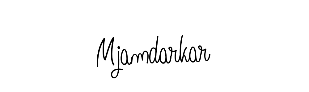 Also You can easily find your signature by using the search form. We will create Mjamdarkar name handwritten signature images for you free of cost using Angelique-Rose-font-FFP sign style. Mjamdarkar signature style 5 images and pictures png