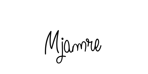 Create a beautiful signature design for name Mjamre. With this signature (Angelique-Rose-font-FFP) fonts, you can make a handwritten signature for free. Mjamre signature style 5 images and pictures png