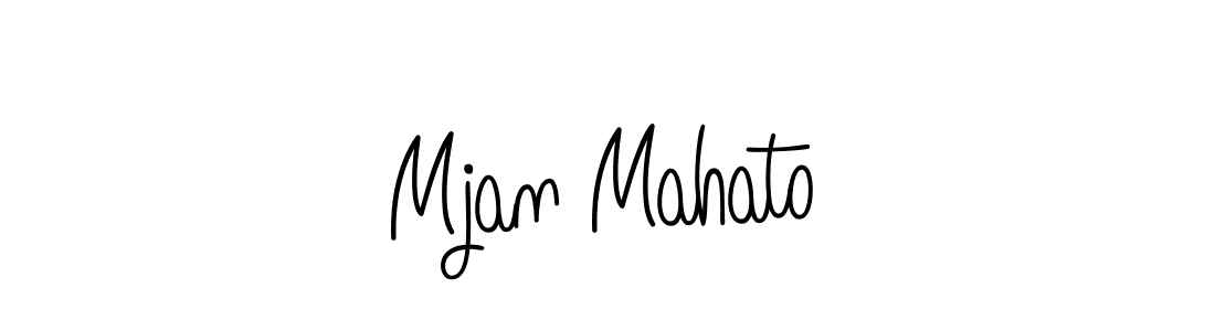 Make a short Mjan Mahato signature style. Manage your documents anywhere anytime using Angelique-Rose-font-FFP. Create and add eSignatures, submit forms, share and send files easily. Mjan Mahato signature style 5 images and pictures png