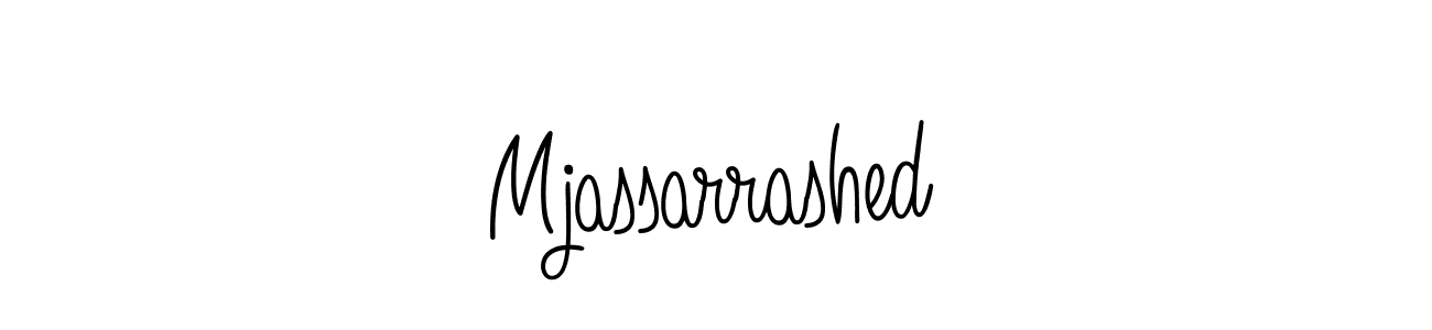 Design your own signature with our free online signature maker. With this signature software, you can create a handwritten (Angelique-Rose-font-FFP) signature for name Mjassarrashed. Mjassarrashed signature style 5 images and pictures png