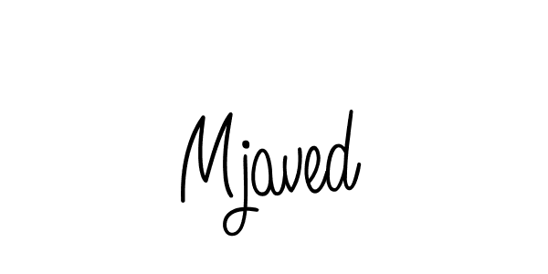 The best way (Angelique-Rose-font-FFP) to make a short signature is to pick only two or three words in your name. The name Mjaved include a total of six letters. For converting this name. Mjaved signature style 5 images and pictures png