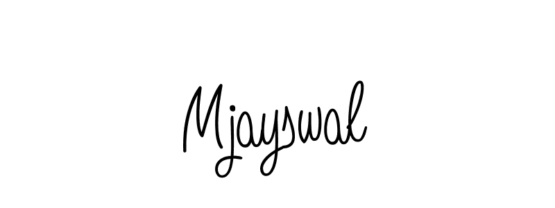 How to make Mjayswal signature? Angelique-Rose-font-FFP is a professional autograph style. Create handwritten signature for Mjayswal name. Mjayswal signature style 5 images and pictures png