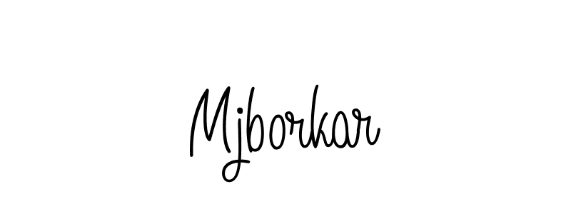 How to Draw Mjborkar signature style? Angelique-Rose-font-FFP is a latest design signature styles for name Mjborkar. Mjborkar signature style 5 images and pictures png