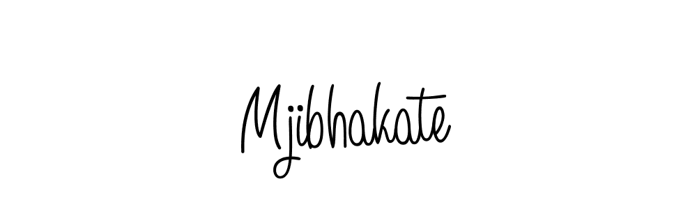 Create a beautiful signature design for name Mjibhakate. With this signature (Angelique-Rose-font-FFP) fonts, you can make a handwritten signature for free. Mjibhakate signature style 5 images and pictures png