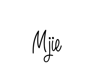 Make a beautiful signature design for name Mjie. With this signature (Angelique-Rose-font-FFP) style, you can create a handwritten signature for free. Mjie signature style 5 images and pictures png