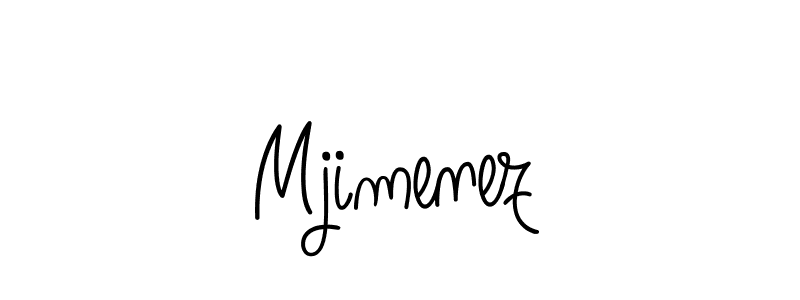 Make a beautiful signature design for name Mjimenez. With this signature (Angelique-Rose-font-FFP) style, you can create a handwritten signature for free. Mjimenez signature style 5 images and pictures png