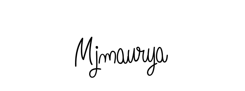 How to make Mjmaurya name signature. Use Angelique-Rose-font-FFP style for creating short signs online. This is the latest handwritten sign. Mjmaurya signature style 5 images and pictures png