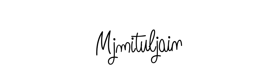 You should practise on your own different ways (Angelique-Rose-font-FFP) to write your name (Mjmituljain) in signature. don't let someone else do it for you. Mjmituljain signature style 5 images and pictures png