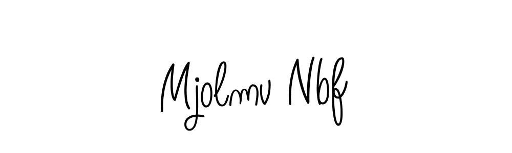 Also You can easily find your signature by using the search form. We will create Mjolmv Nbf name handwritten signature images for you free of cost using Angelique-Rose-font-FFP sign style. Mjolmv Nbf signature style 5 images and pictures png