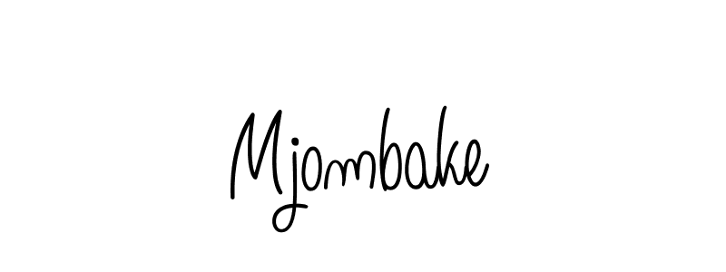 Mjombake stylish signature style. Best Handwritten Sign (Angelique-Rose-font-FFP) for my name. Handwritten Signature Collection Ideas for my name Mjombake. Mjombake signature style 5 images and pictures png