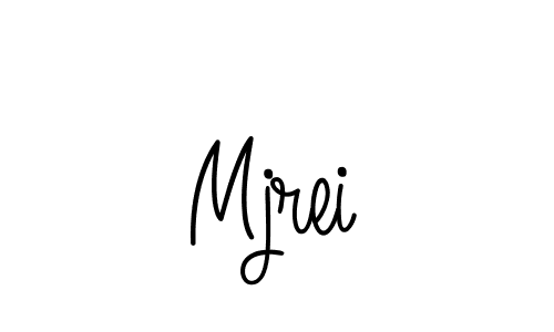 How to make Mjrei name signature. Use Angelique-Rose-font-FFP style for creating short signs online. This is the latest handwritten sign. Mjrei signature style 5 images and pictures png