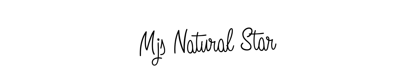 Design your own signature with our free online signature maker. With this signature software, you can create a handwritten (Angelique-Rose-font-FFP) signature for name Mjs Natural Star. Mjs Natural Star signature style 5 images and pictures png